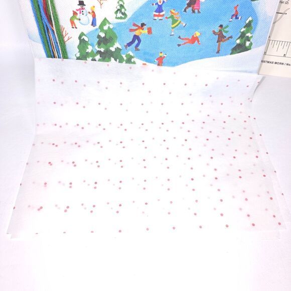 Vintage Sunset Stitchery “Quilted Christmas Morn” Kit 2101 Holiday‎ Scene 8×10 – - Picture 3 of 13